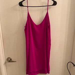 Veronicam. Skinny strap pink dress L